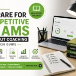 How to prepare for competitive exams without coaching - self-study guide cover image